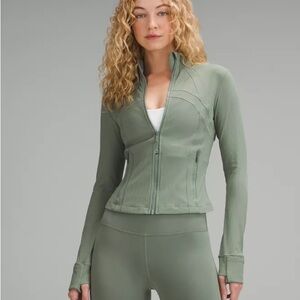 Lululemon Cropped Define Jacket Grey Eucalyptus